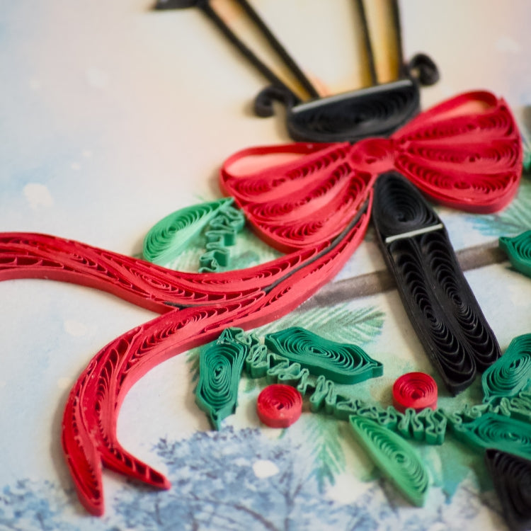 Holiday Lamp Post Quilling Card