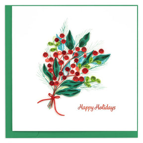 Holly Berry Bunch Quilling Card