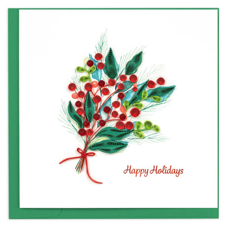 Holly Berry Bunch Quilling Card