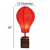Hot Air Balloon Table Lamp - Red
