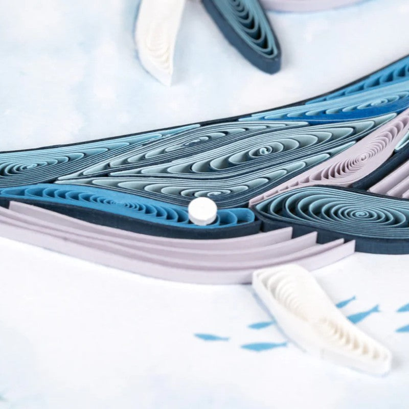 Humpback Whales Quilling Card 2