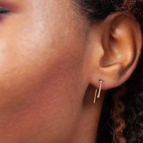 Indra Staple Earrings 14K Gold