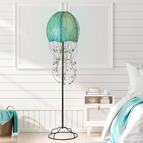 Jellyfish Floor Leaf Lamp - Blue 1