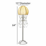 Jellyfish Floor Leaf Lamp – Natural 2