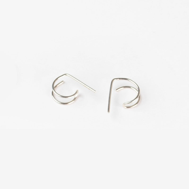 Journey of Hope Huggie Earrings Sterling Silver