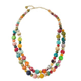 Kantha Tandem Necklace
