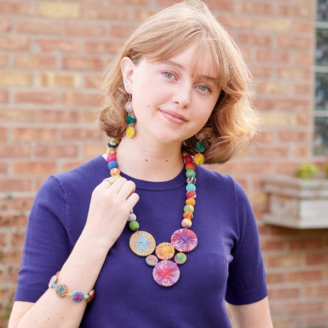 Kantha Threadburst Necklace