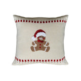 Knit Gingerbread Man 10” Pillow