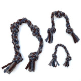 Knotted Rope Dog Toy Natural:Grey
