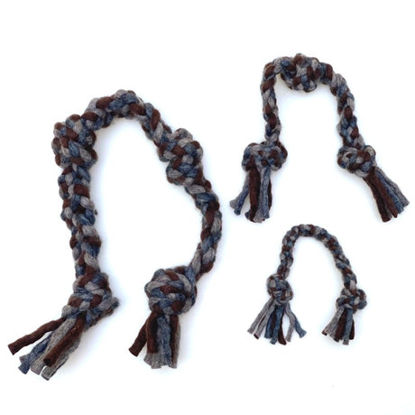Knotted Rope Dog Toy Natural:Grey