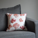 Knotty Coral Natural Pillow Styled