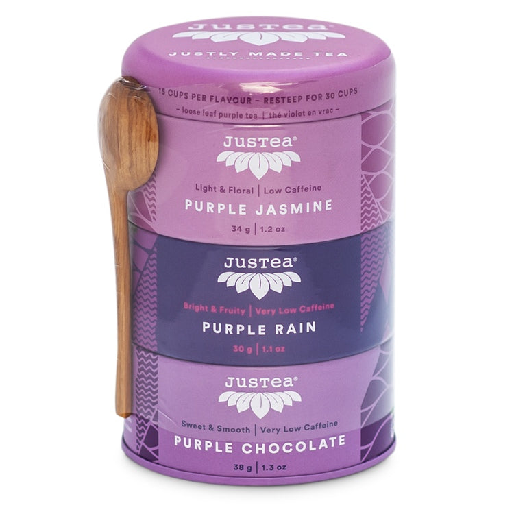 LOOSE LEAF PURPLE TEA TRIO GIFT TIN