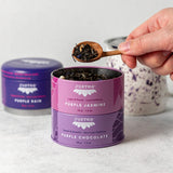 LOOSE LEAF purple TEA TRIO GIFT TIN 3