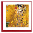 Lady in gold art quilling card