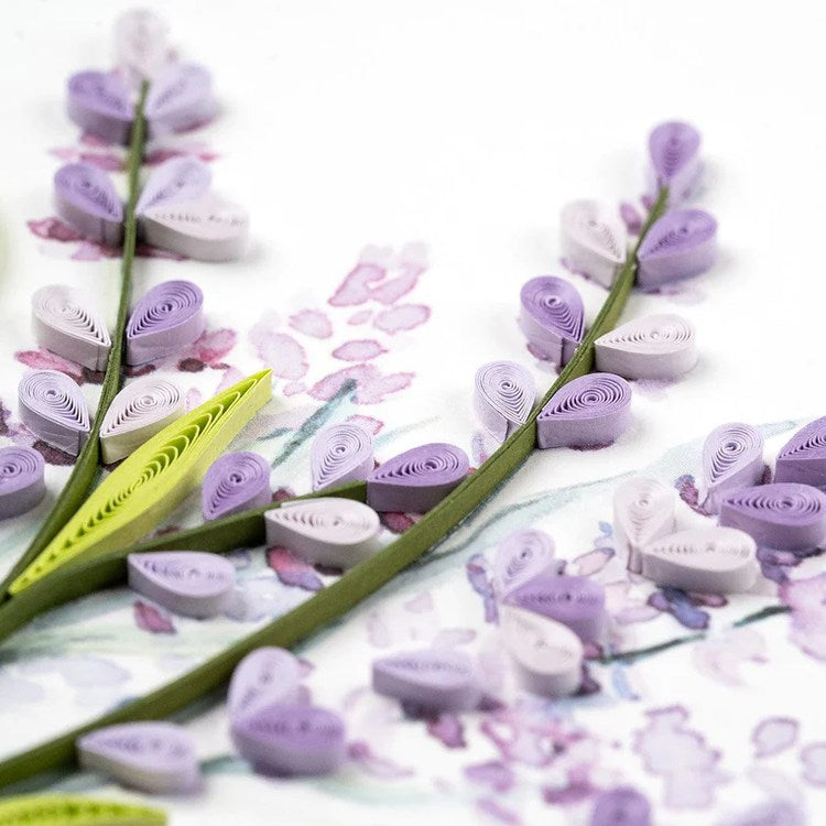 Lavender Bunch Quilling Card 1