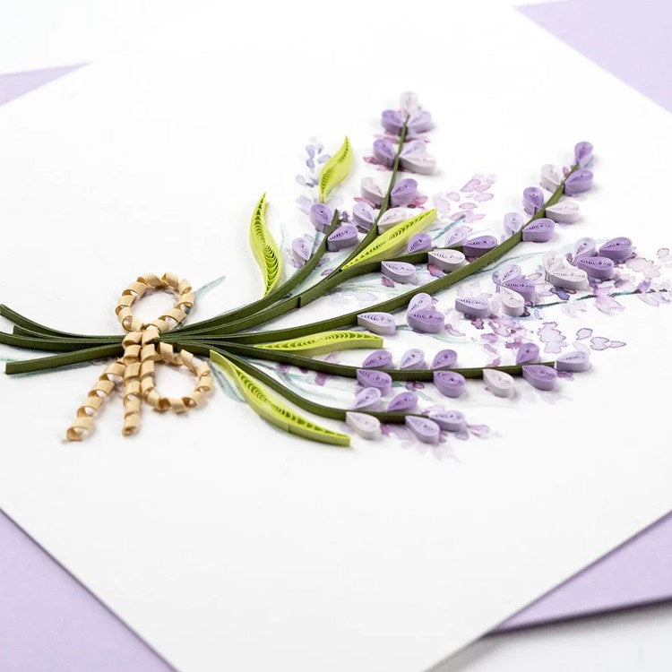 Lavender Bunch Quilling Card 3