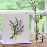 Lavender Bunch Quilling Card Styled
