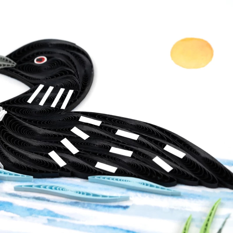 Loon Quilling Card
