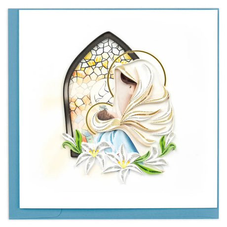 Mary & Baby Jesus Quilling Card