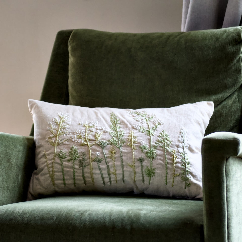 Meadow Green Pillow 12 x 20”