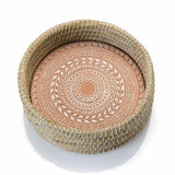 Meander Wave Lidded Bread Warmer Basket
