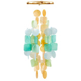 Medium Capiz Shell Chime - Tropical Flowers