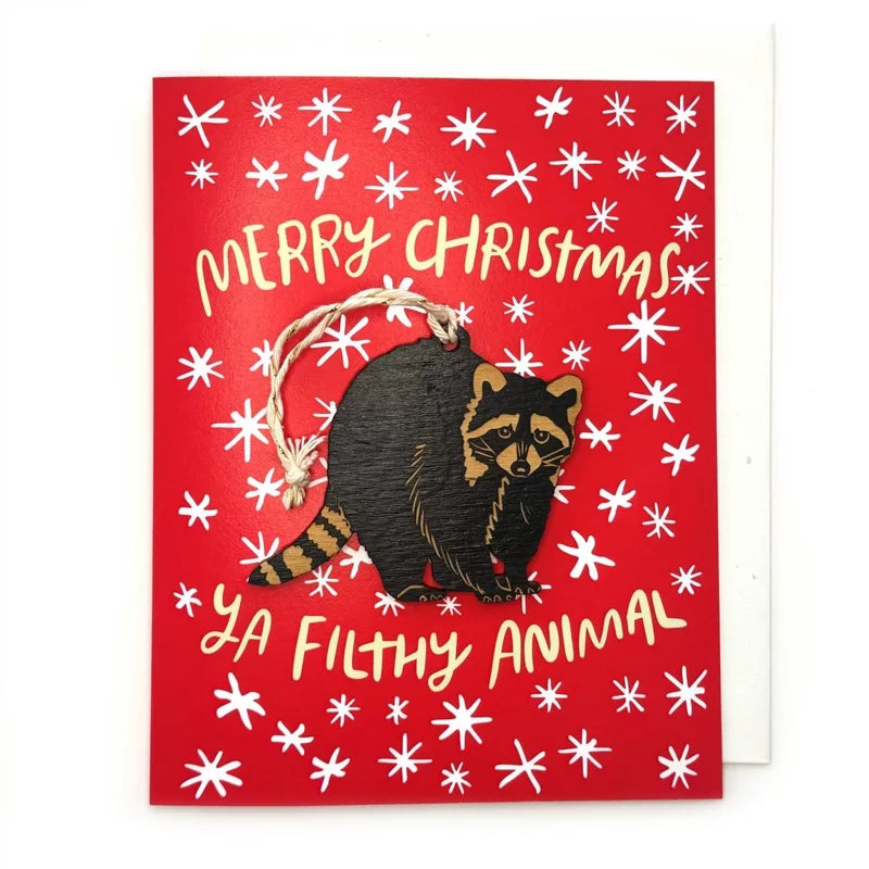 Merry Christmas, Ya Filthy Animal Ornament & Card