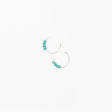 Moab Western Beaded Hoop Earrings Sterling Silver