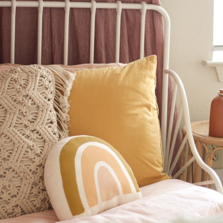 Mod Rainbow Canvas Pillow