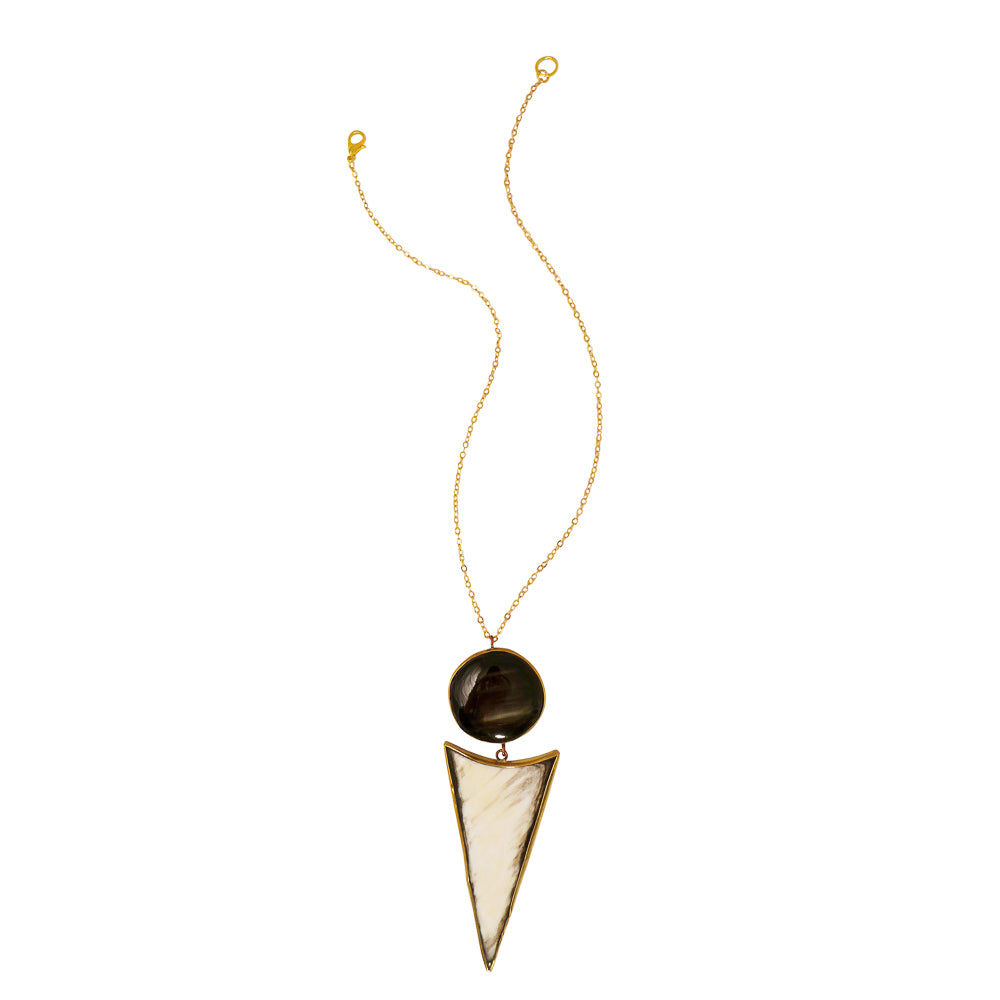 Moon Arrowhead Necklace