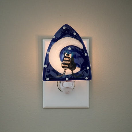 New Moon with Cats Night Light