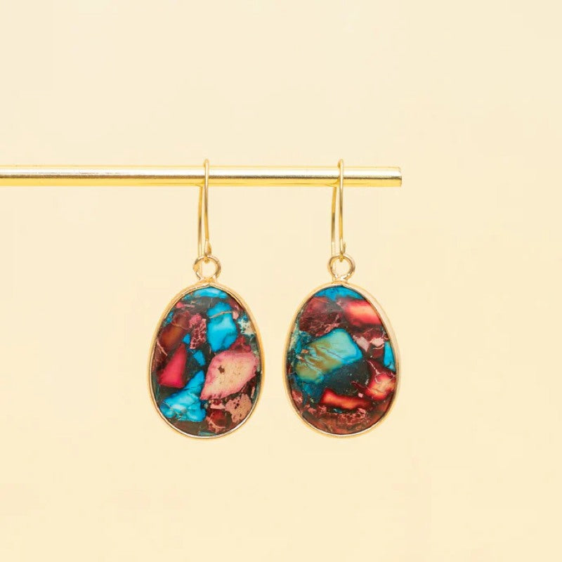 Mosaic Jasper Earrings 2