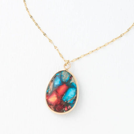 Mosaic Jasper Necklace