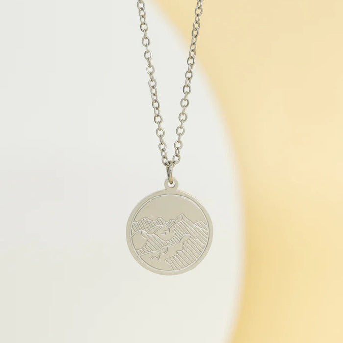 Mountain Adventure Necklace Silver