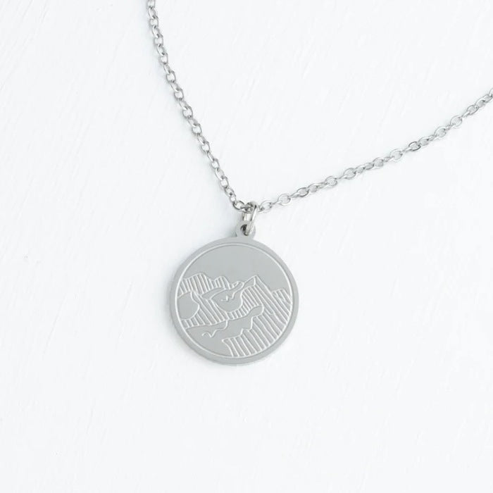Mountain Adventure Necklace Silver