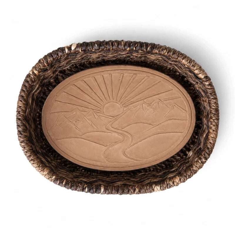 Mountain Sunrise Bread Warmer Basket