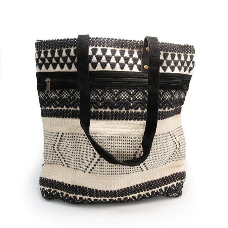 Moving forward woven purse