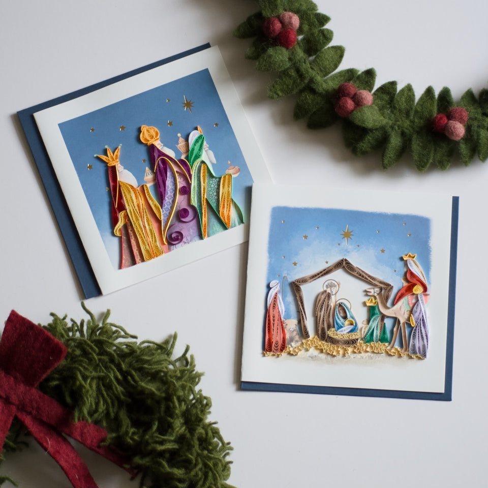 Three Wise Men Quilling Card