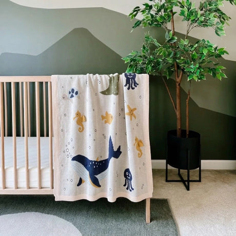 Ocean Life 3D Baby Blanket