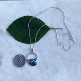 Open Circle Abalone Necklace