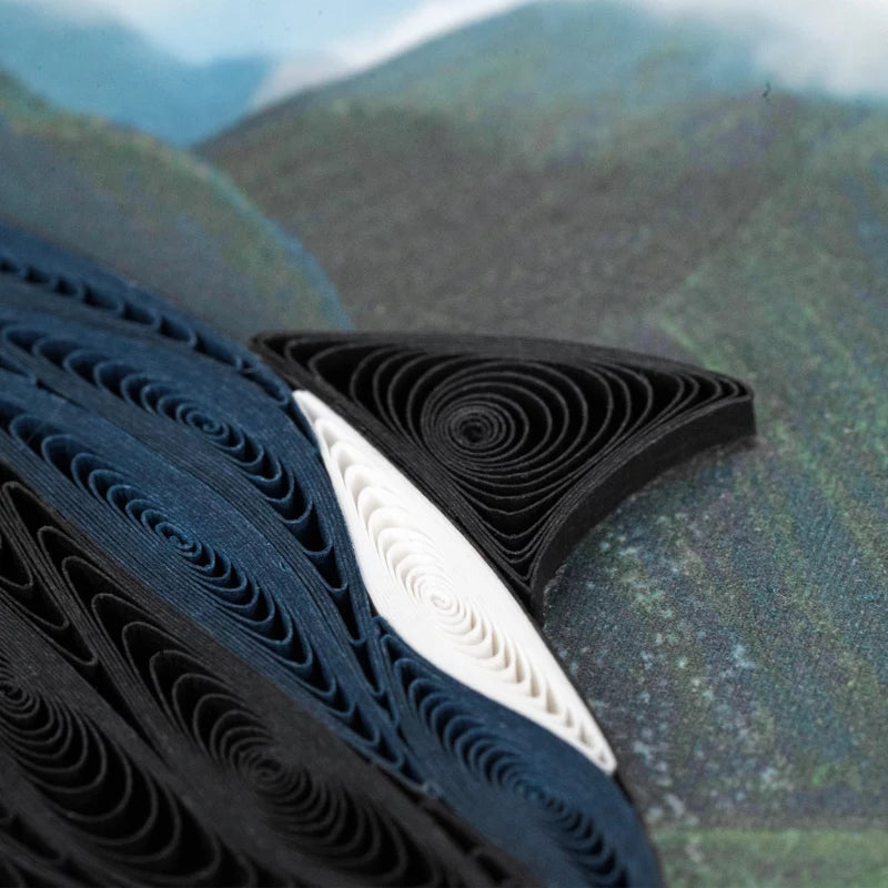 Orca Whales Quilling Card