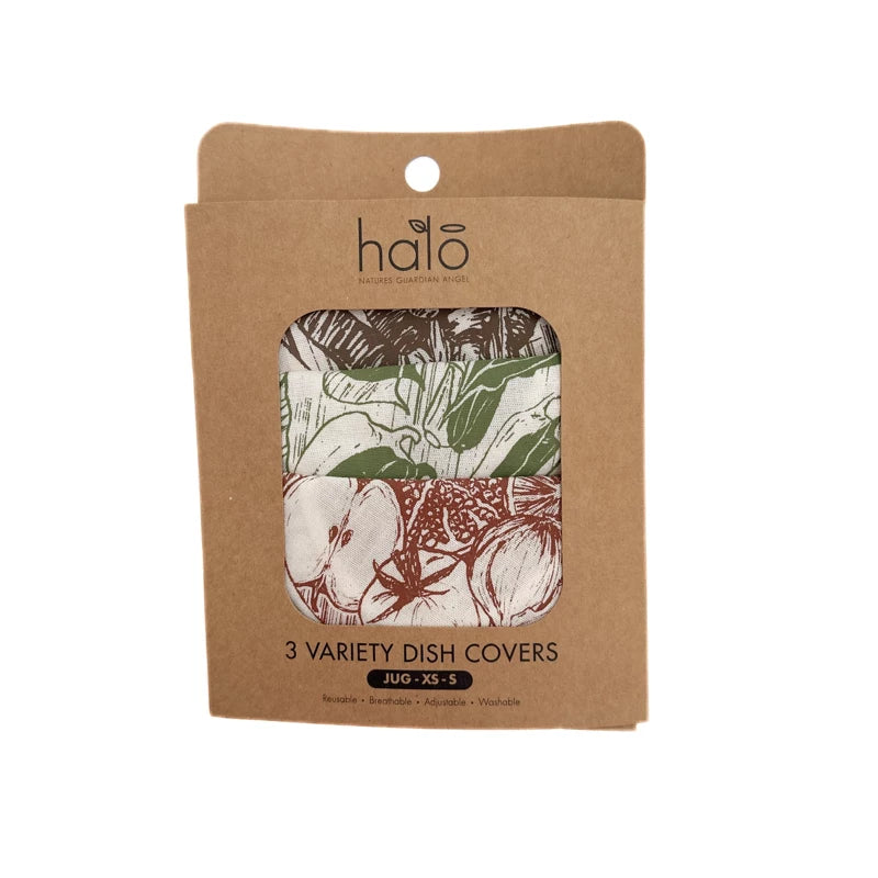 Organic Cotton Dish Covers - Small Set of 3 Farm to Table