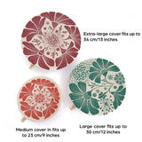 Organic Cotton Dish Covers - Large Set of 3 Retrobloom