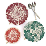 Organic Cotton Dish Covers - Large Set of 3 Retrobloom