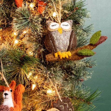 Owl Forest Animal Ornament