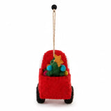 PIckup Truck with Christmas Tree Ornament