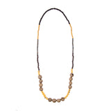 Pamela Necklace - Creme Gold/Gray