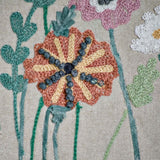 Perennials Embroidered Pillow 16" x 24"