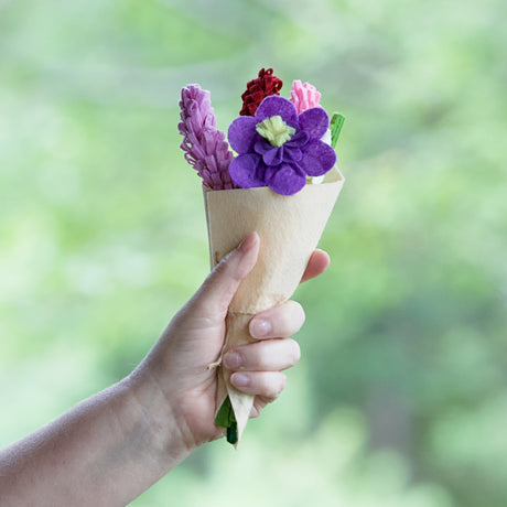 Mini Felt Bouquet Foxglove & Lupine