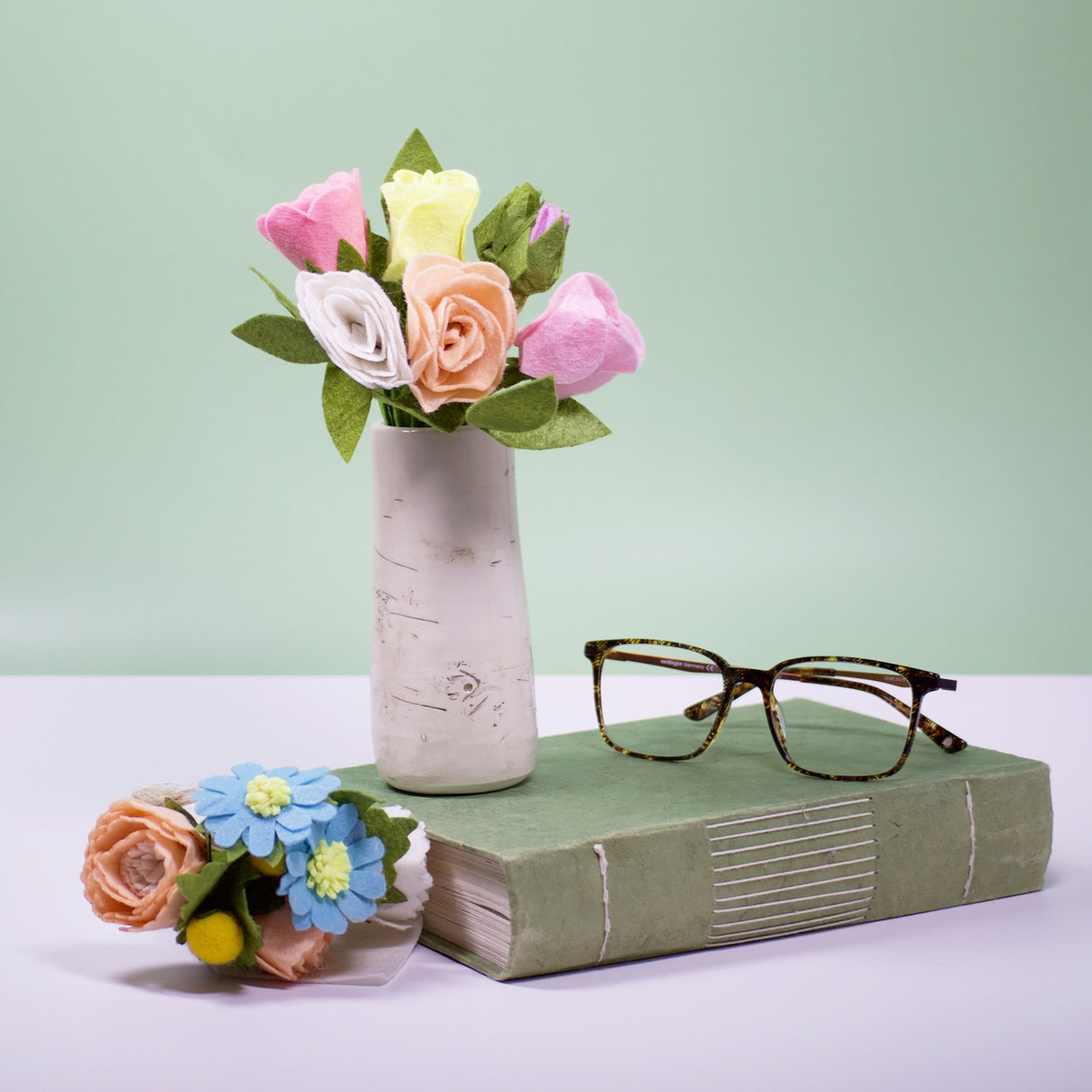 Mini Felt Bouquet Rose